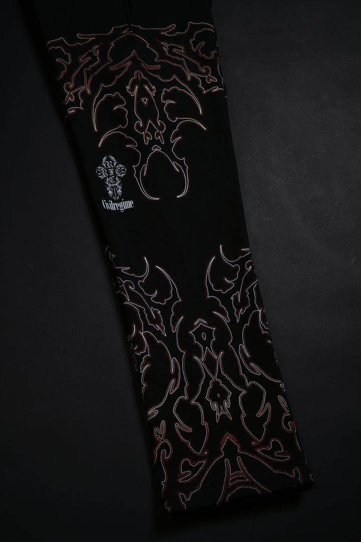 Red Fury Eternal Wide Leg Pants in Black