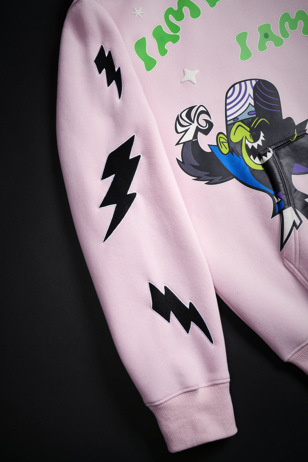 Bad Evil Cozy Hoodie in Baby Pink