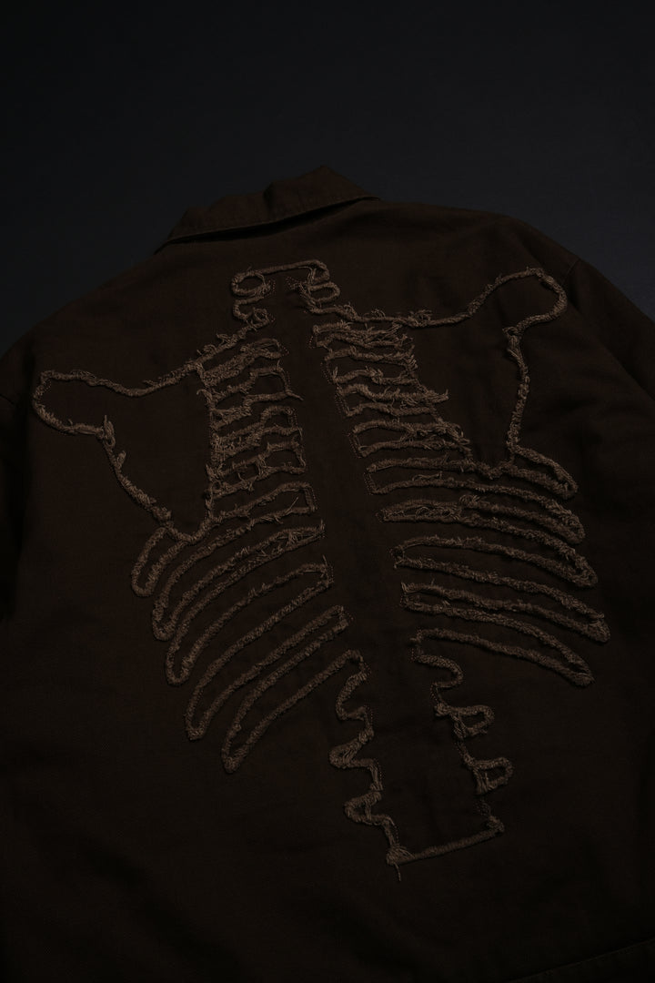 I Have A Dark Secret Work Jacket in Brown