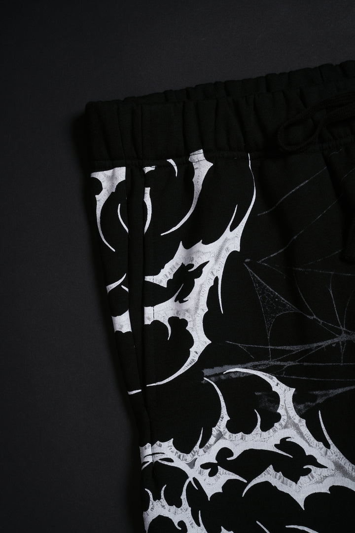 Trapped in Webs Eternal Wide Leg Pants in Black