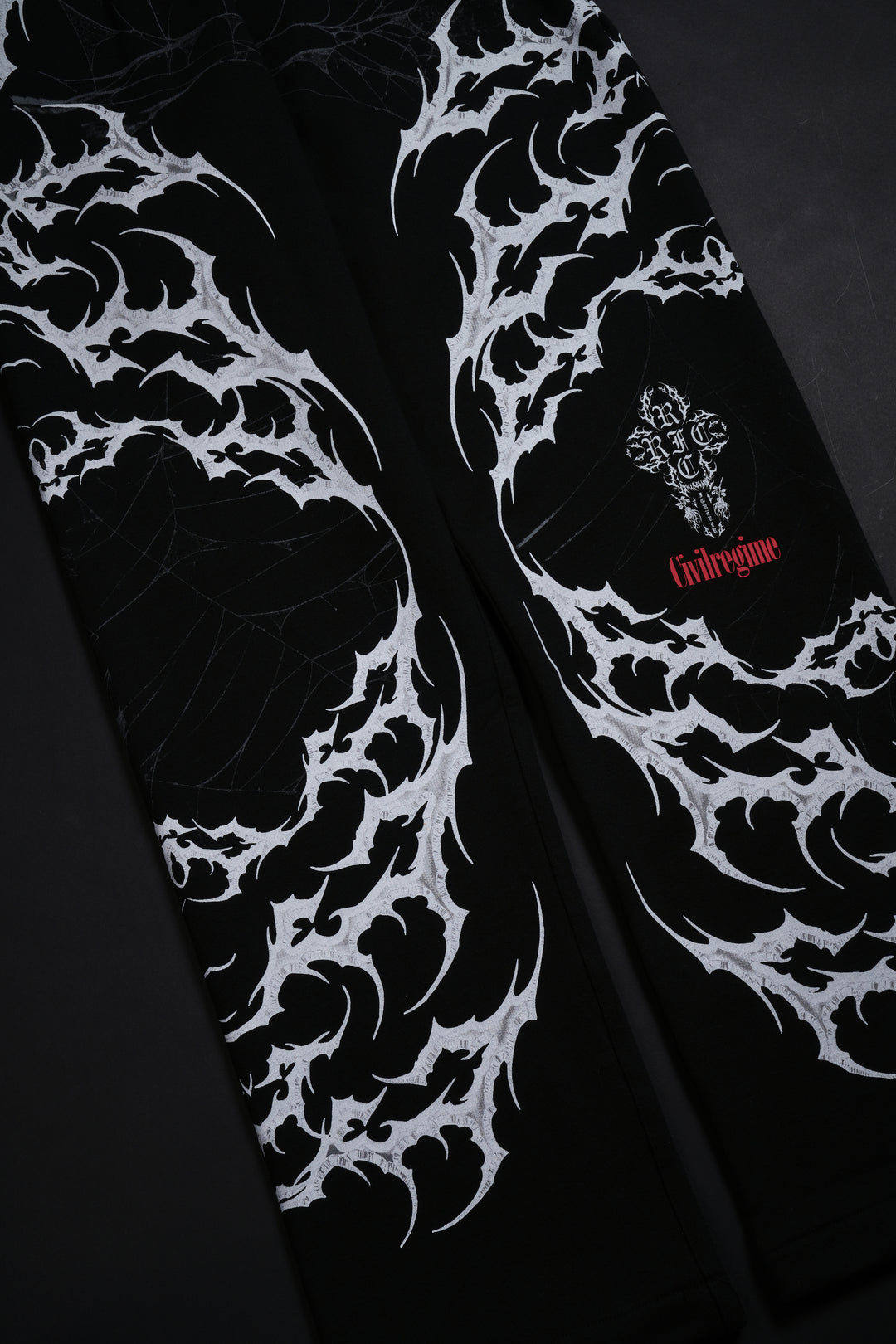 Trapped in Webs Eternal Wide Leg Pants in Black