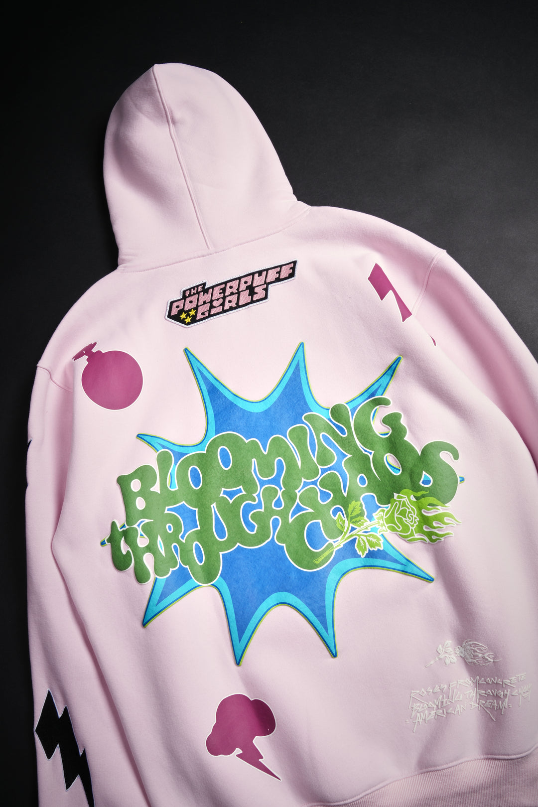 Bad Evil Cozy Hoodie in Baby Pink