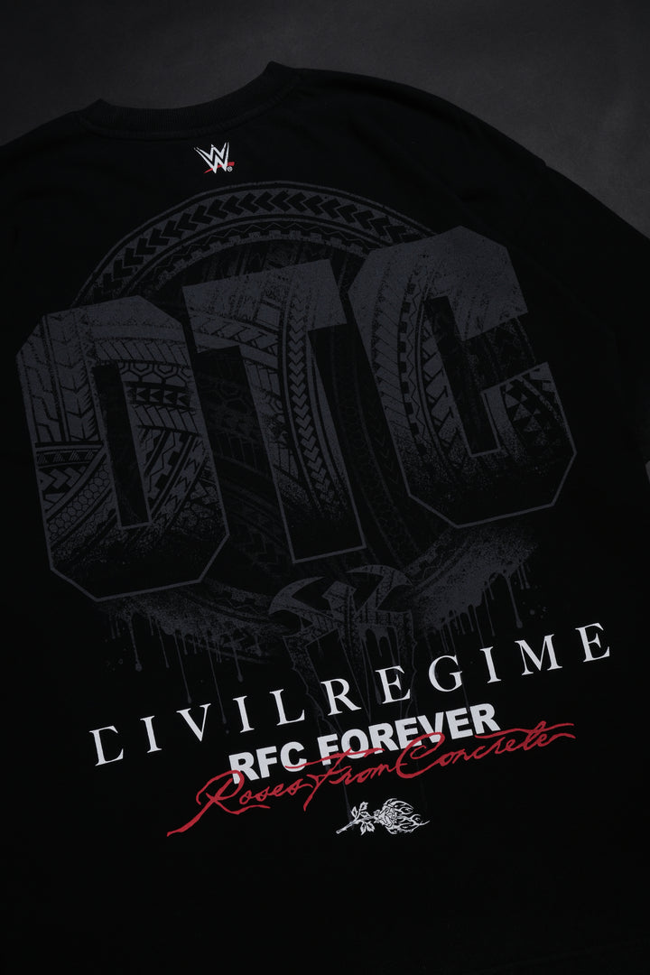 Tribe Chief American Classic Oversized Tee in Vintage Black