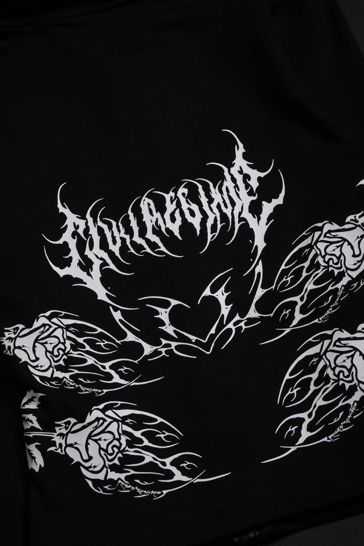 Control Alt Delete Pookie Zip Up Hoodie in Black