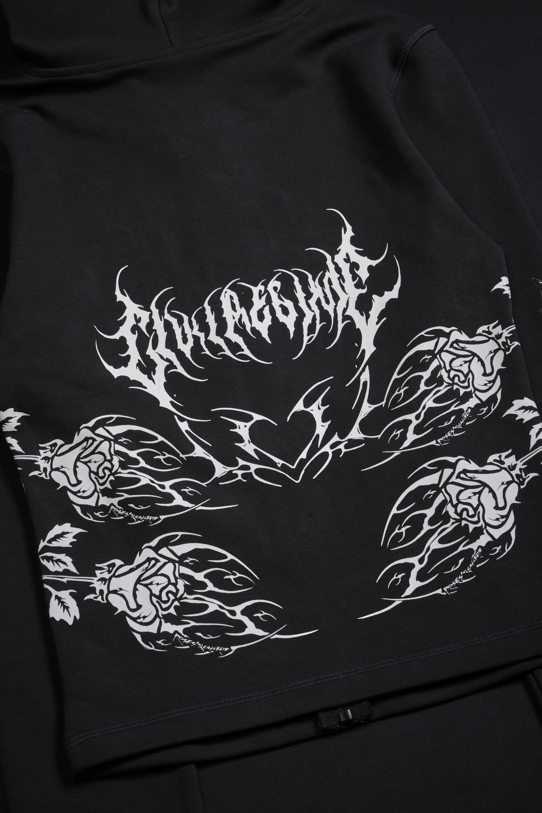 Control Alt Delete Pookie Zip Up Hoodie in Ash Gray