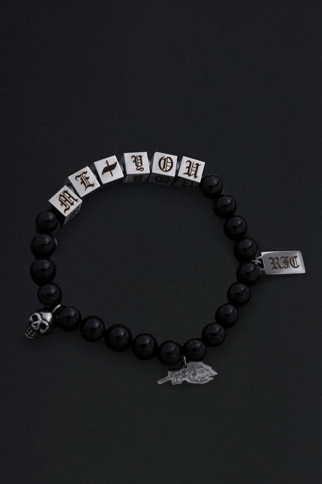 Me + You <3 Bracelet Set in Black/Blue