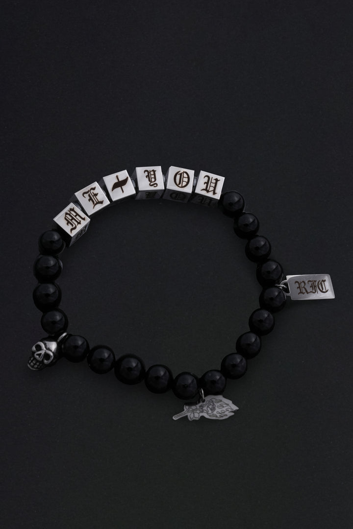 Me + You <3 Bracelet Set in Black/Blue