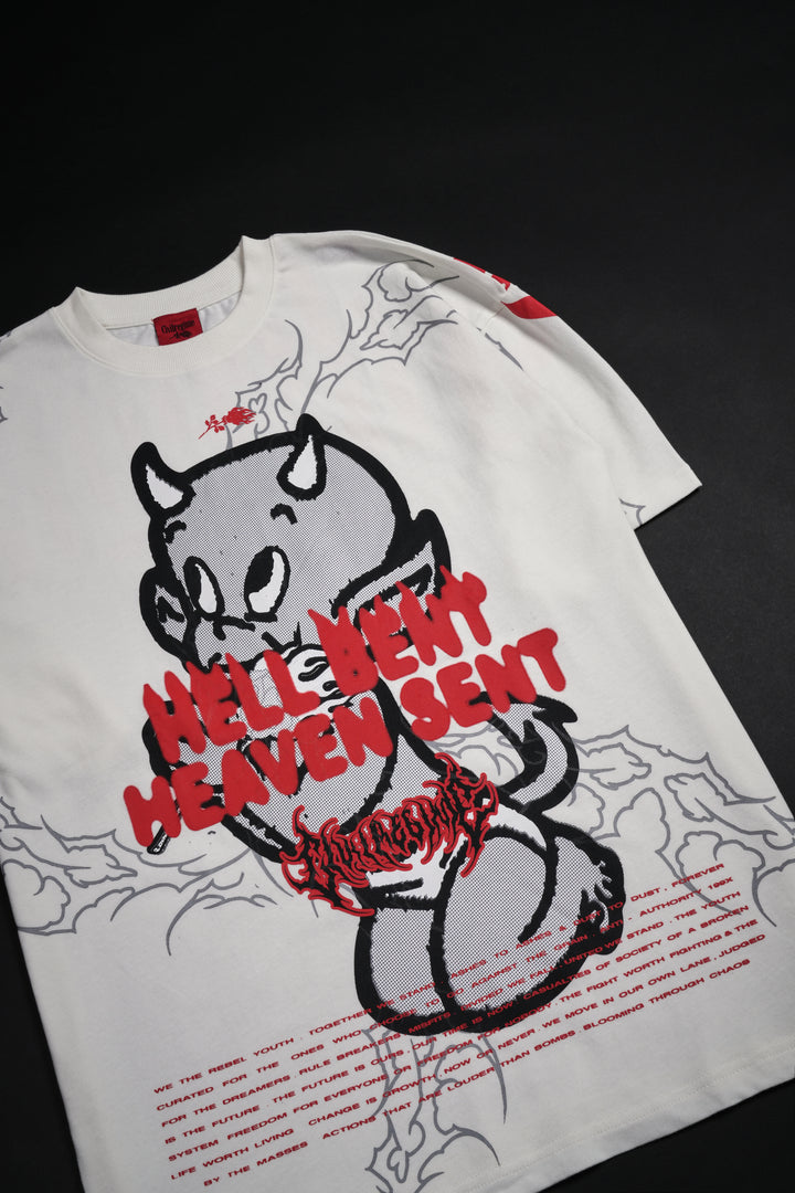 HBHS American Classic Oversized Tee in Butter