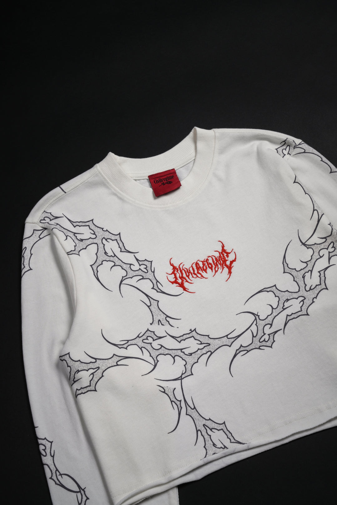 Run It Up L/S Boxy Crop Tee in Butter