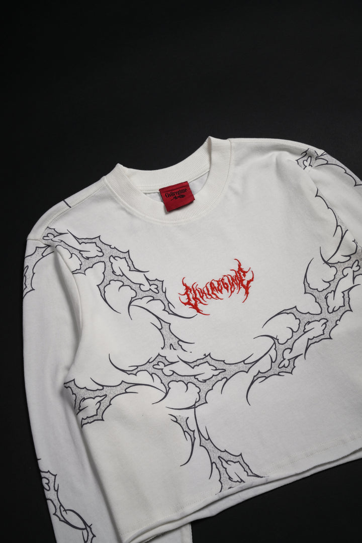 Run It Up L/S Boxy Crop Tee in Butter