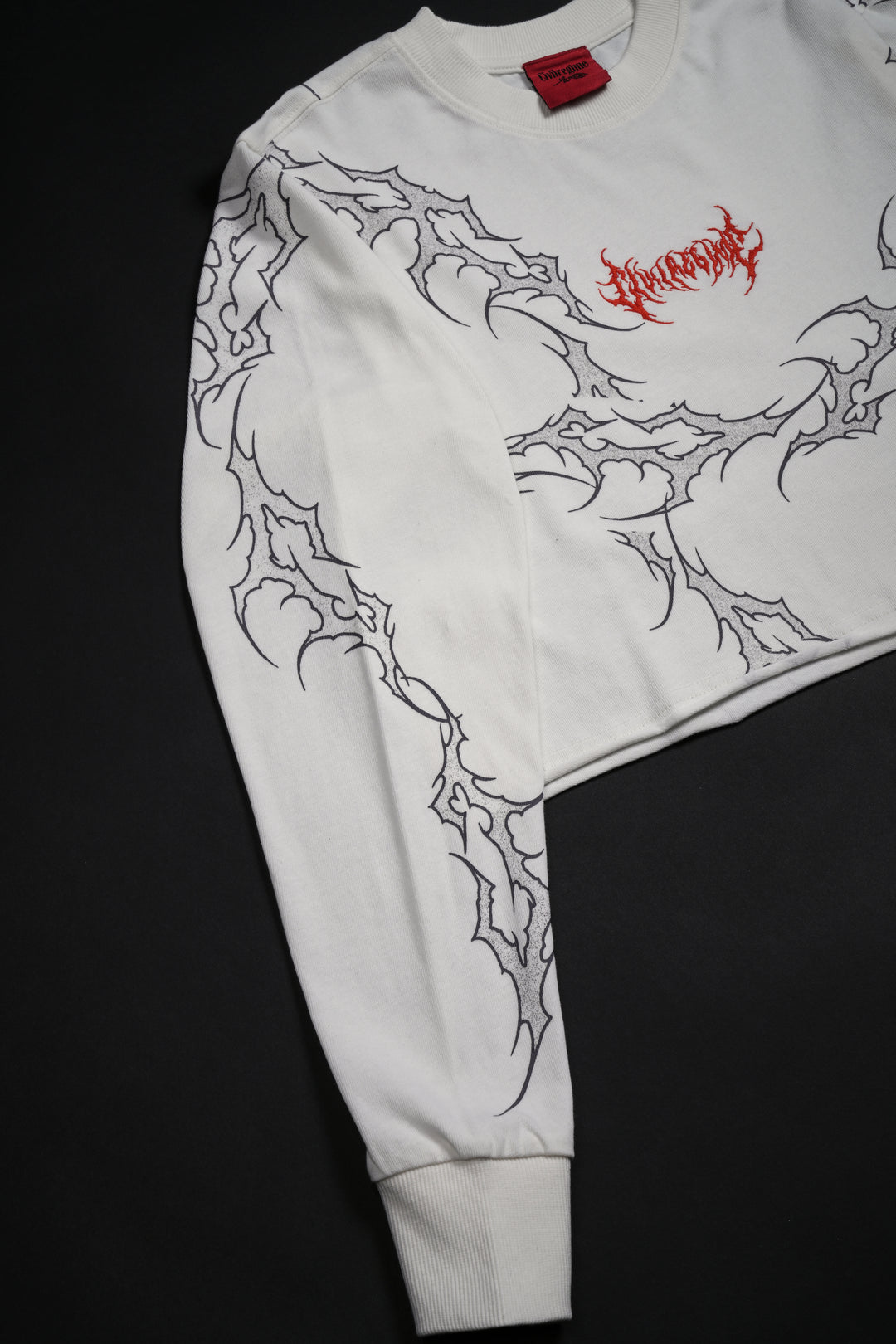 Run It Up L/S Boxy Crop Tee in Butter