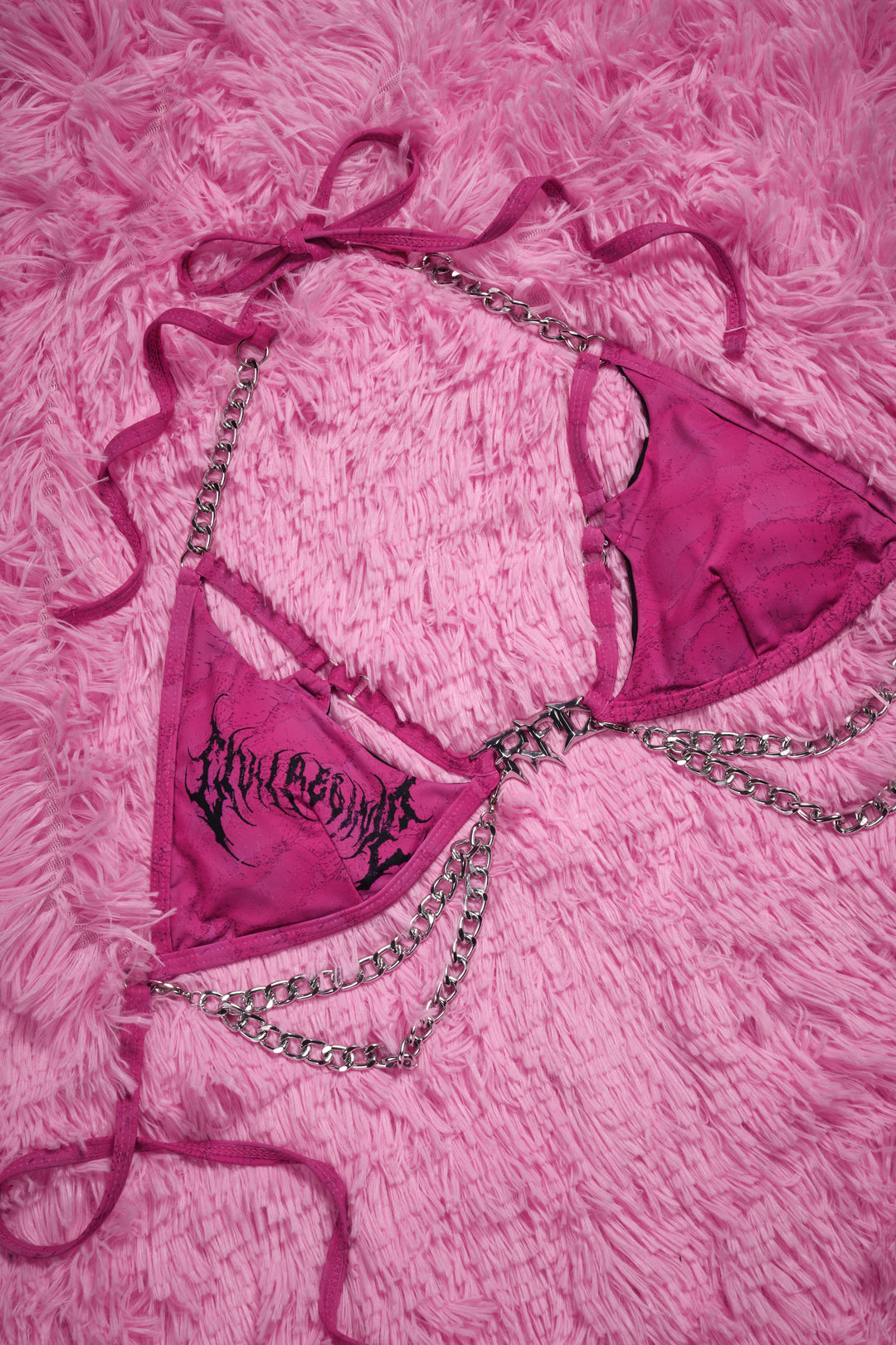 Sinful Sweetheart Chainkini Top in Pink
