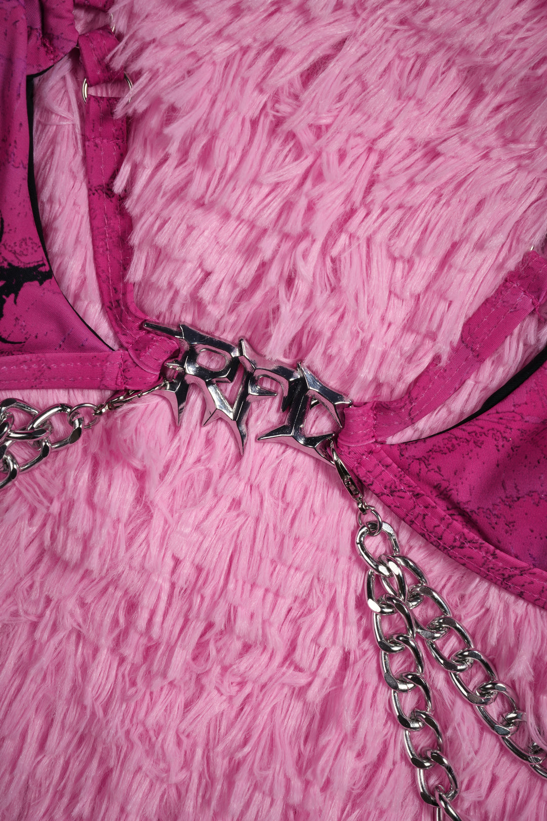 Sinful Sweetheart Chainkini Top in Pink