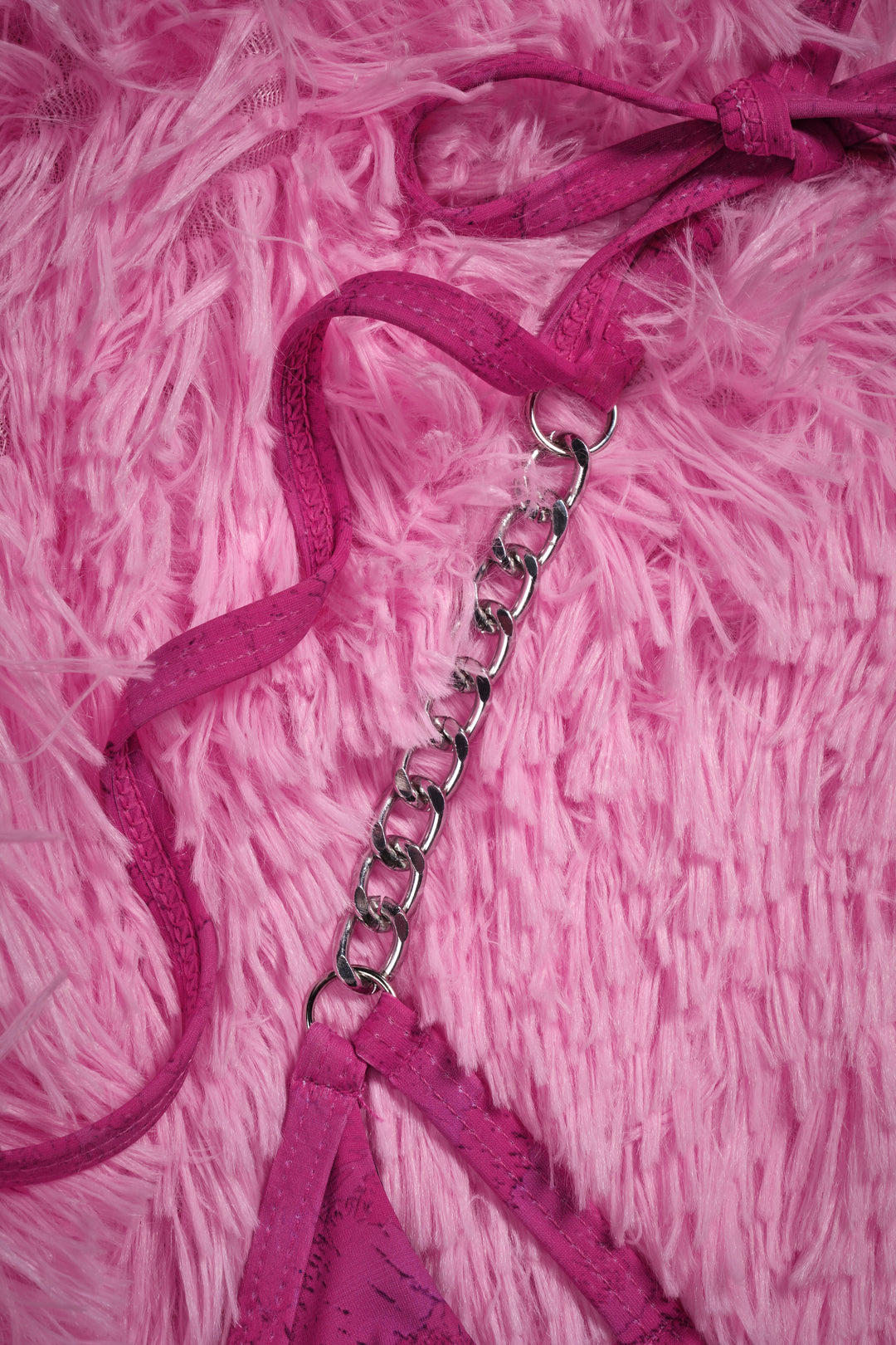 Sinful Sweetheart Chainkini Top in Pink