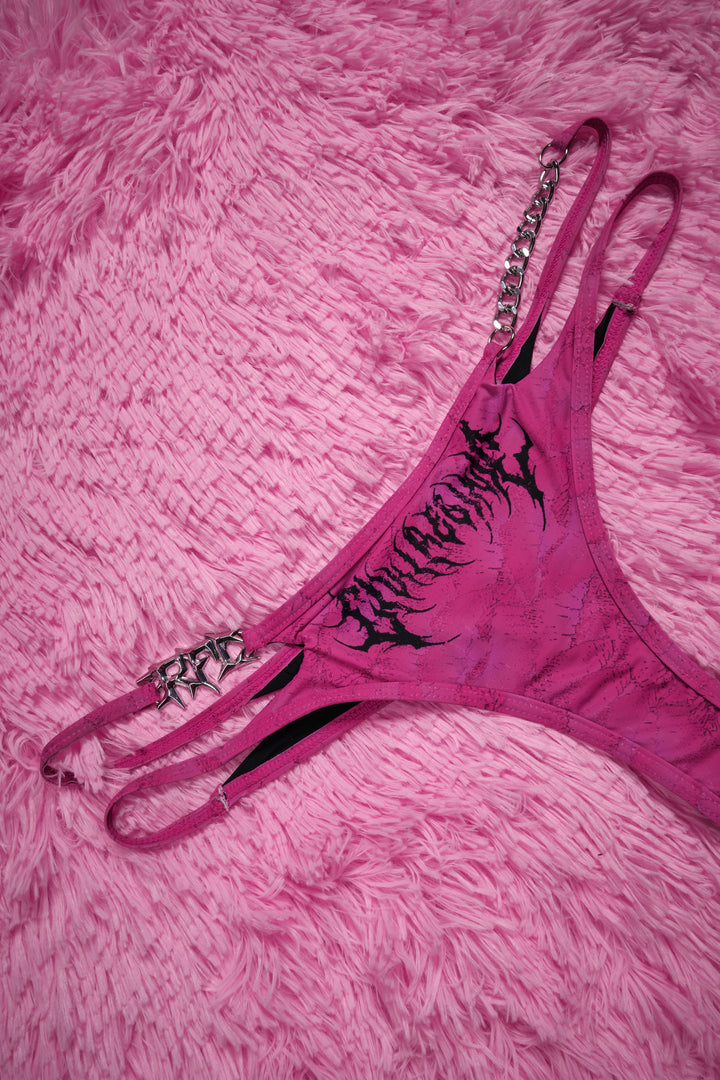 Sinful Sweetheart Chainkini Bottom in Pink