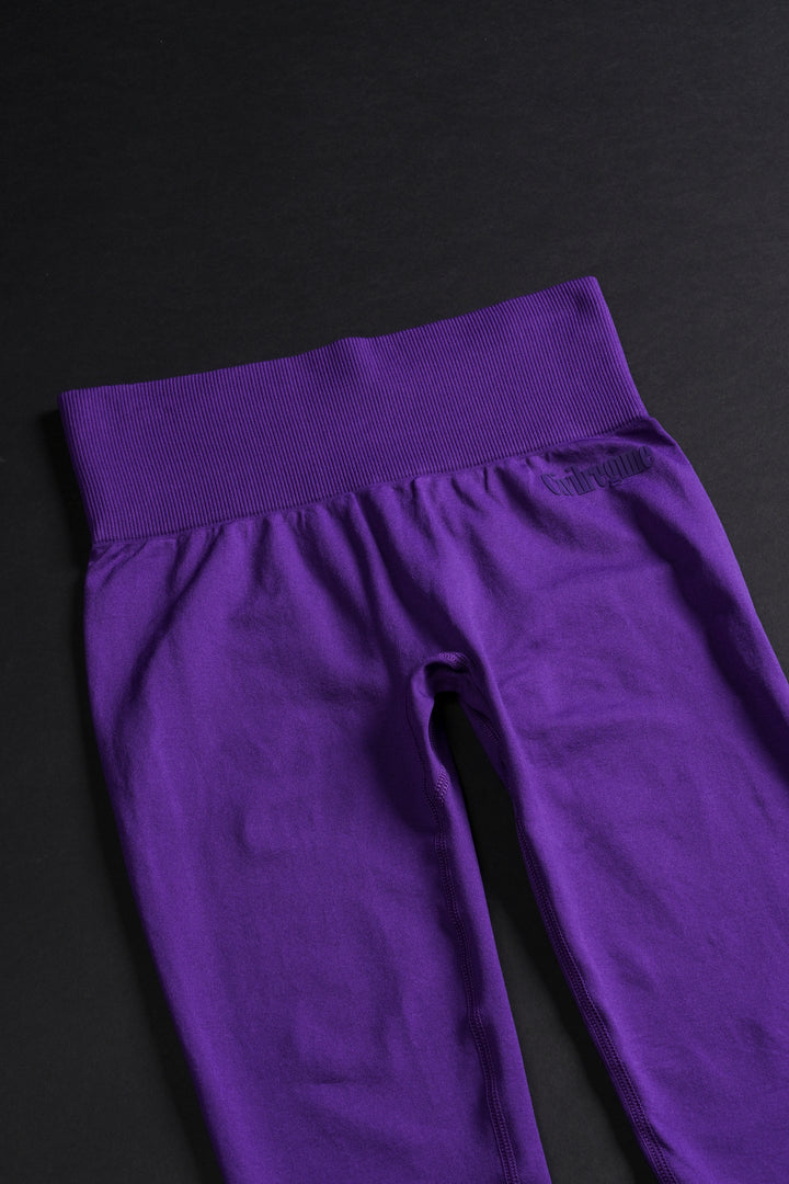 Kelly Seamless Scrunch Leggings in Deep Dark Purple