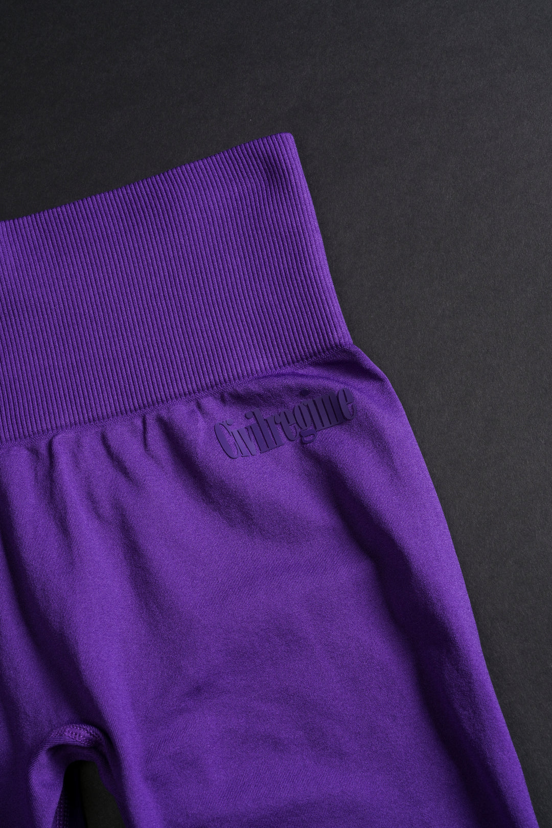 Kelly Seamless Scrunch Leggings in Deep Dark Purple