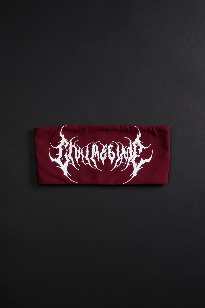 Civil Metal Core Bandeau Top in Dark Red