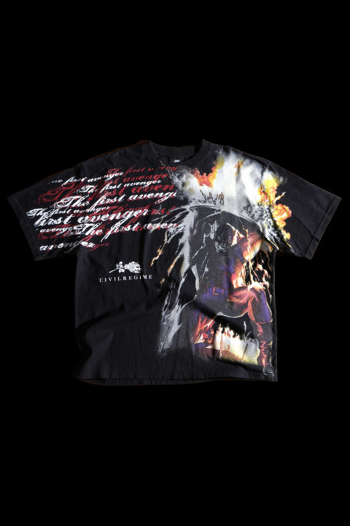 Full Impact Side By Side" 199X Oversized Tee in Black