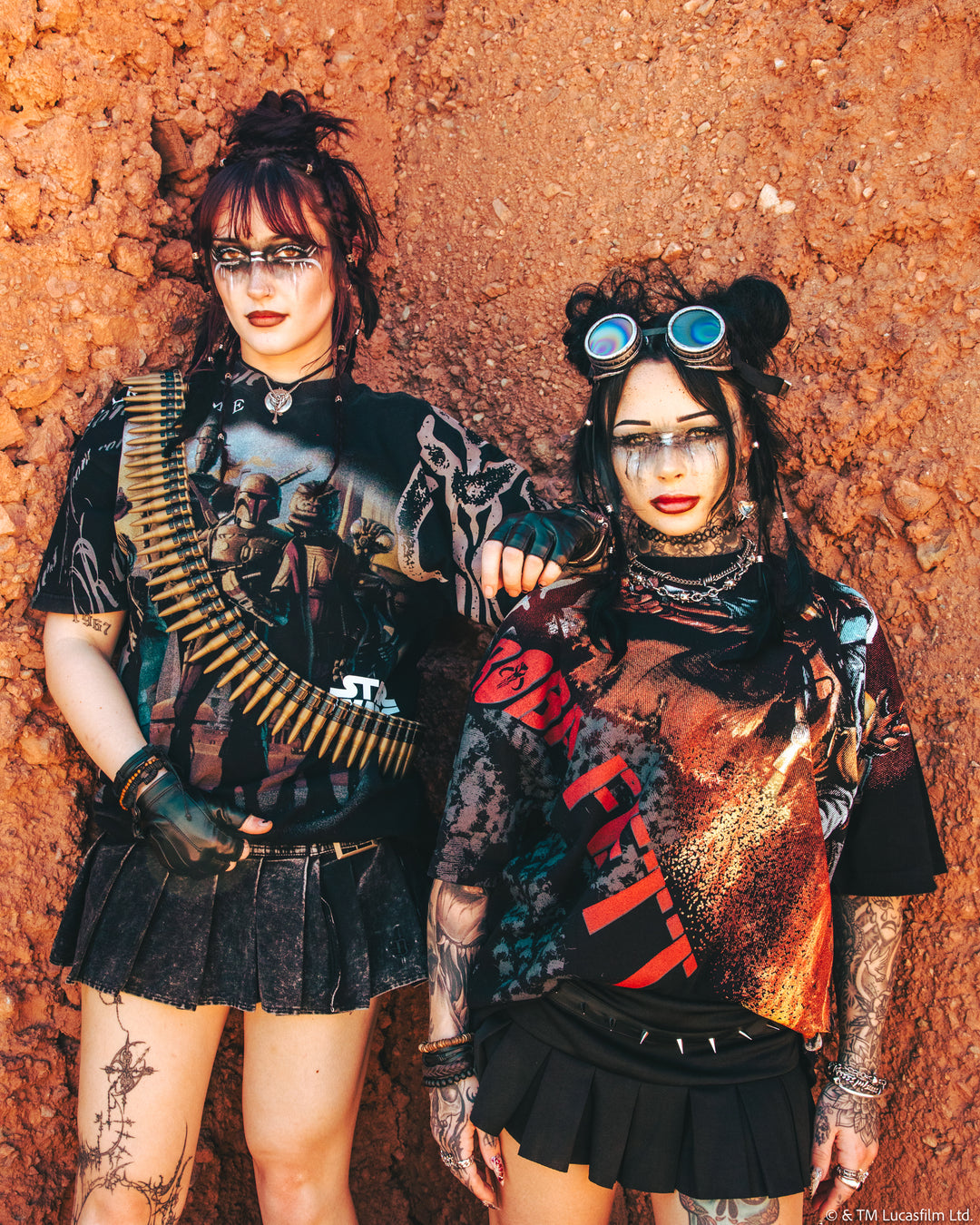 Galactic Hunter American Classic Oversized Tee in Vintage Black