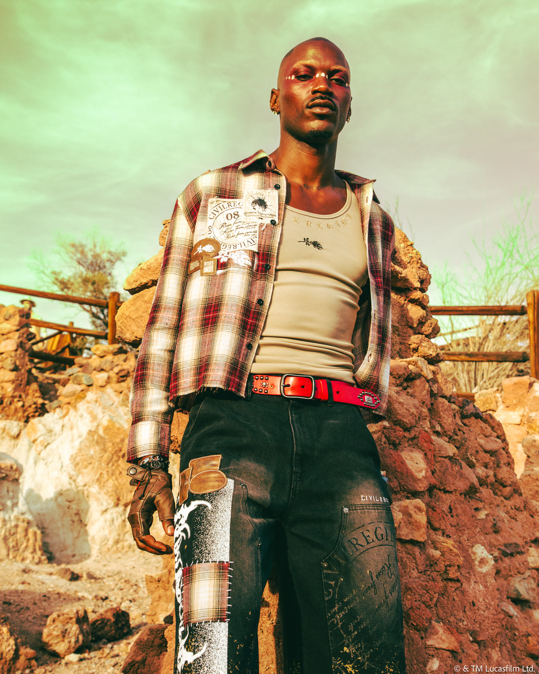 Wanted Cad Bane Ivar Flannel in Brown Plaid