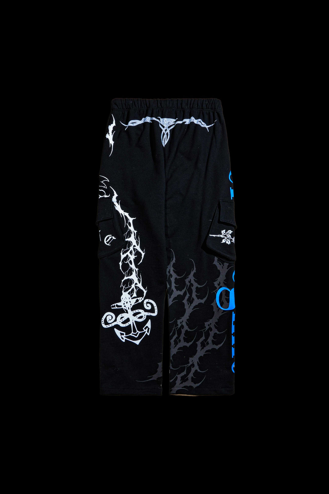 Anchor Eternal Wide Leg Cargo Pants in Black
