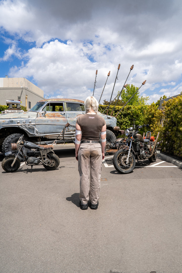 Concrete Sin Baby Tee in Sun Wash Brown