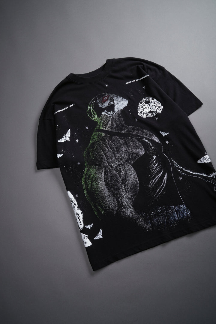 Bane "Side By Side" Oversized Tee in Black