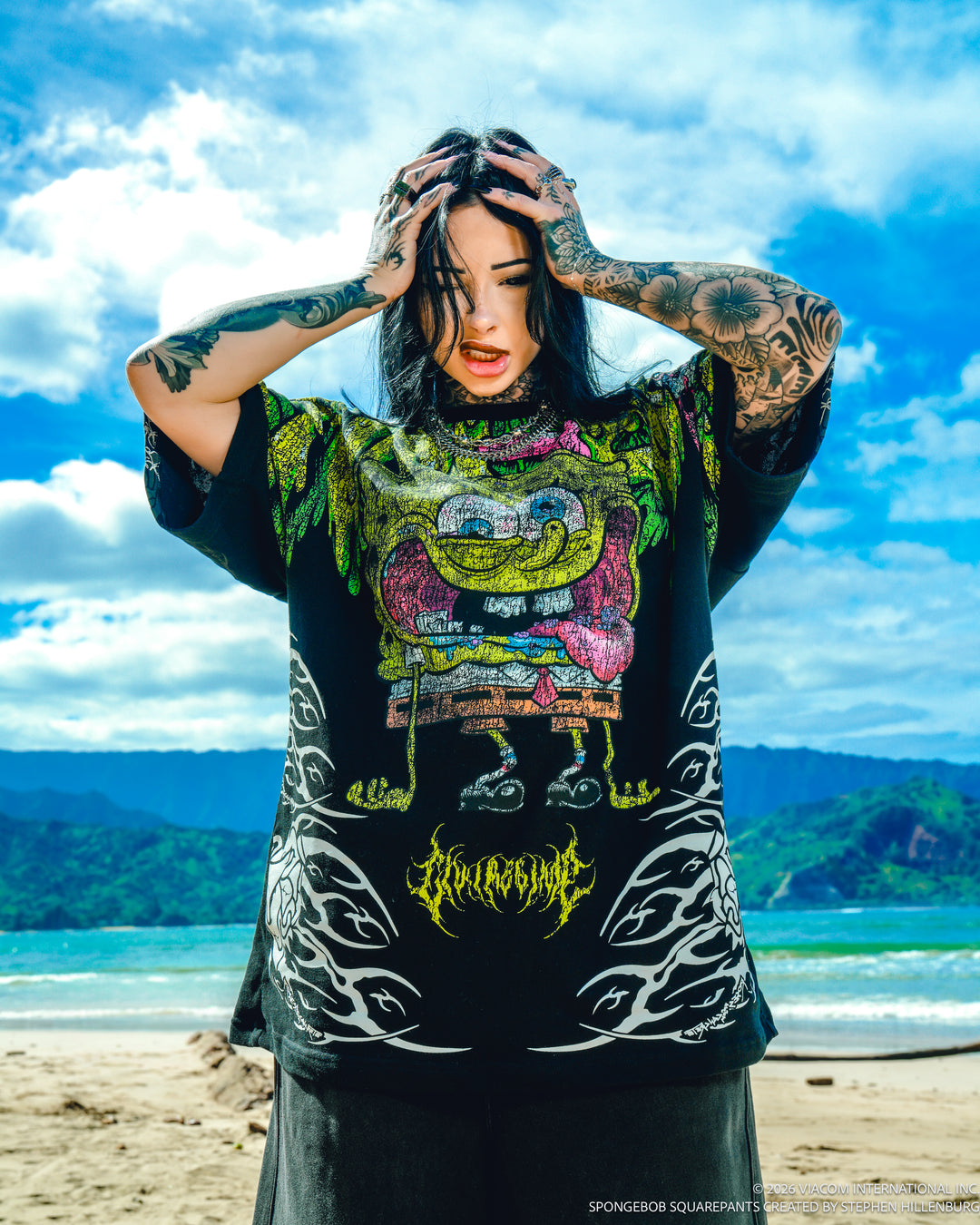 Ugly And Proud American Classic Oversized Tee in Black