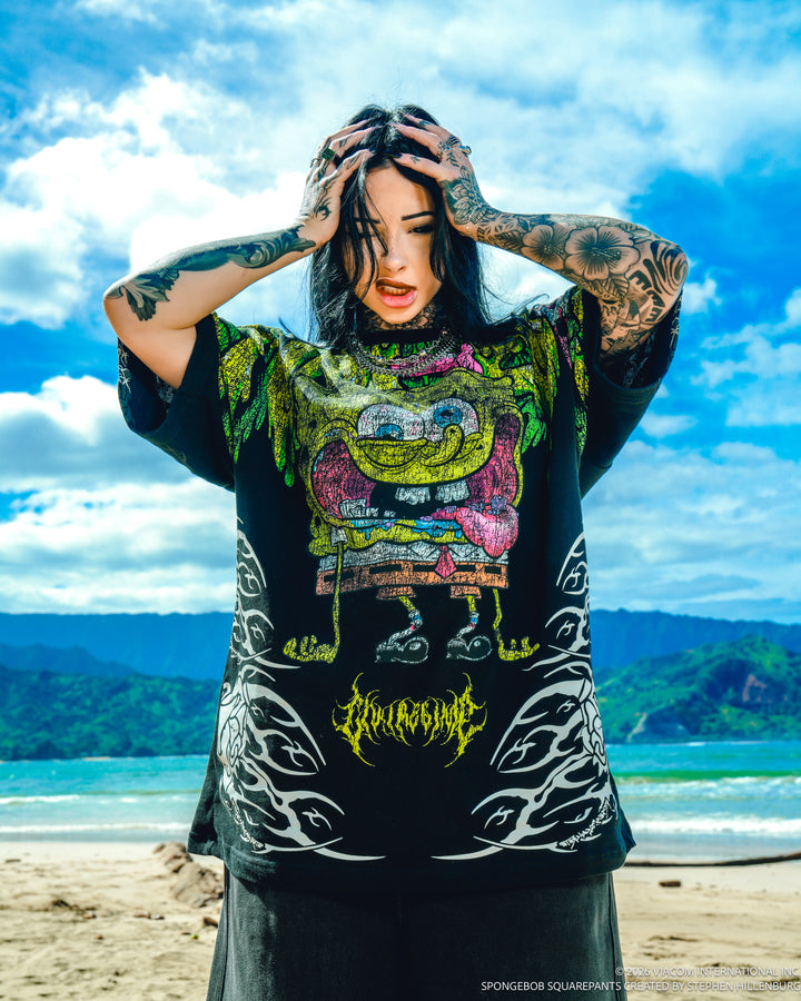 Ugly And Proud American Classic Oversized Tee in Black