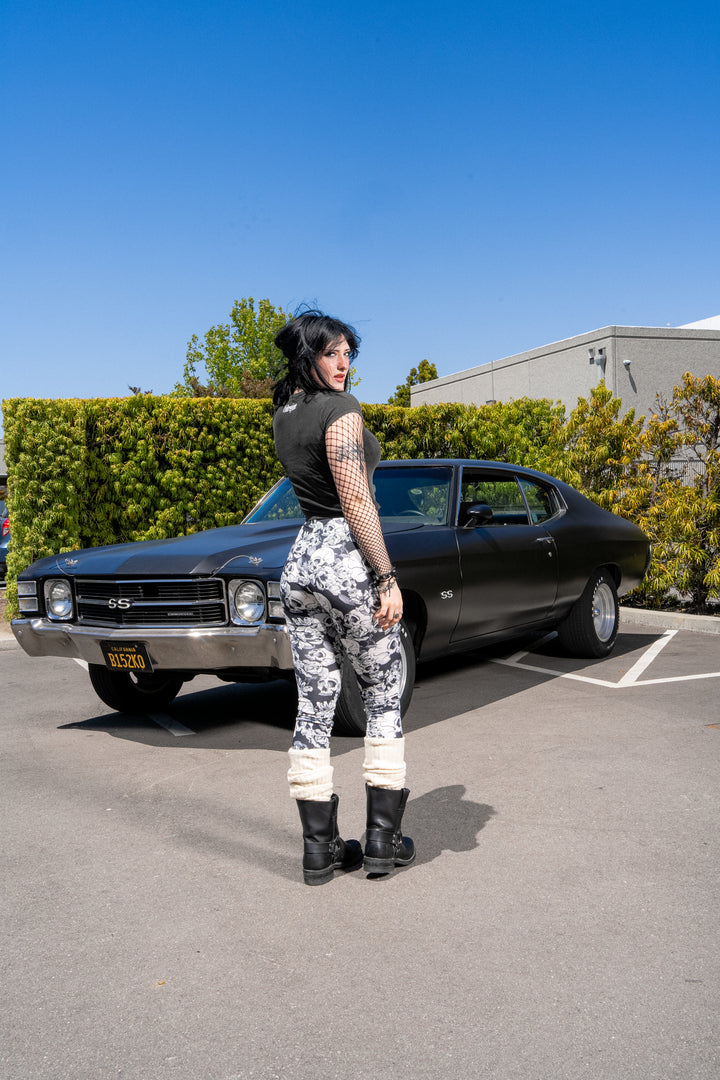 Concrete Sin Baby Tee in Sun Wash Vintage Black