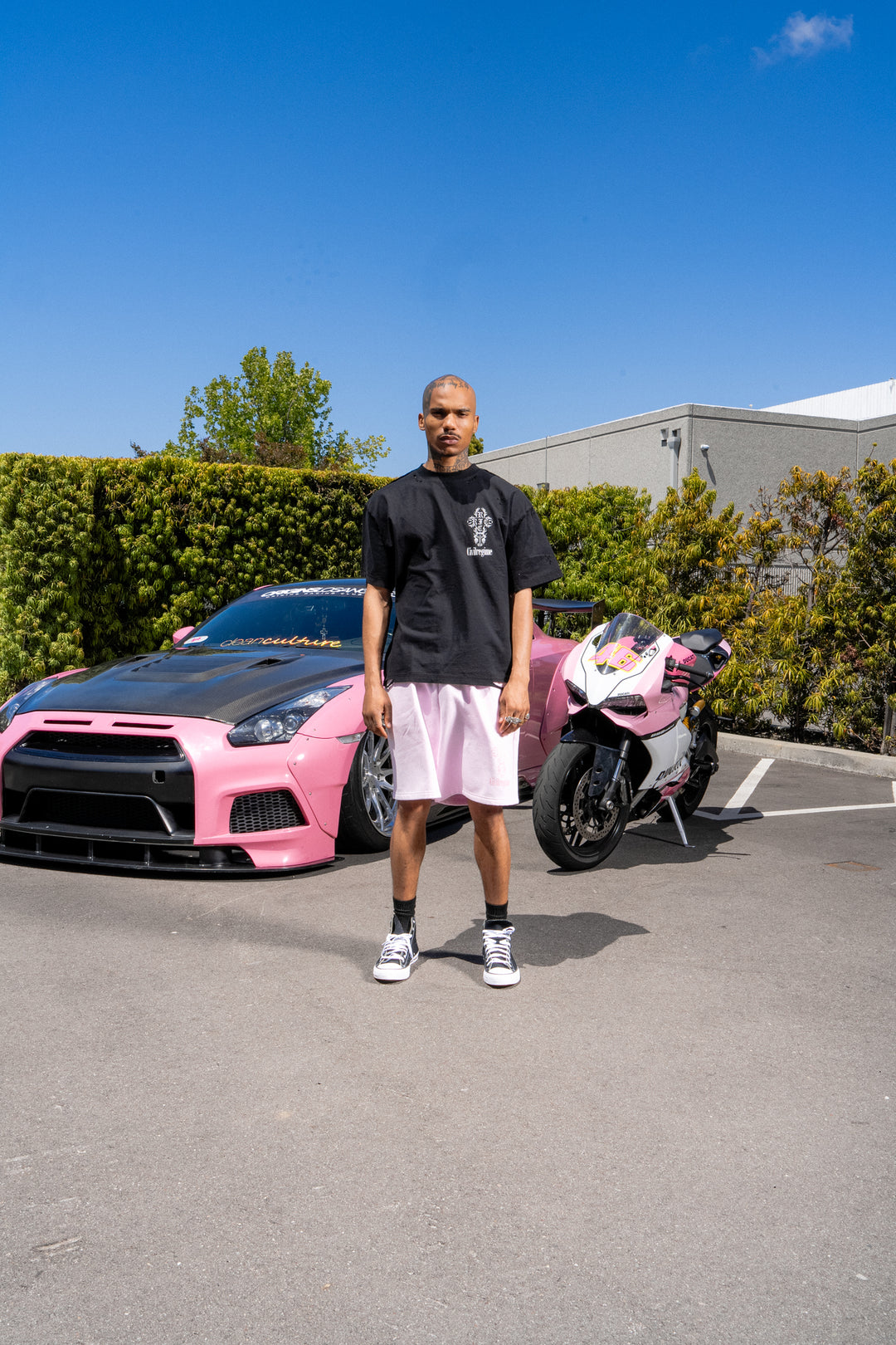 Concrete Sin Dungeon Tee in Sun Wash Vintage Black