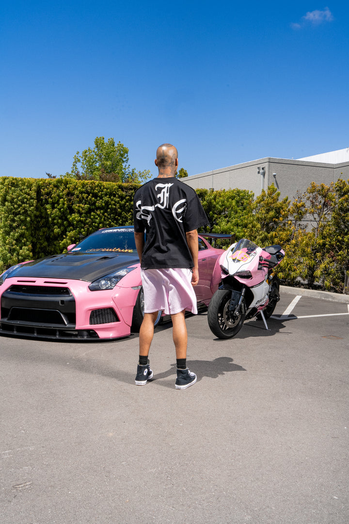 Concrete Sin Dungeon Tee in Sun Wash Vintage Black