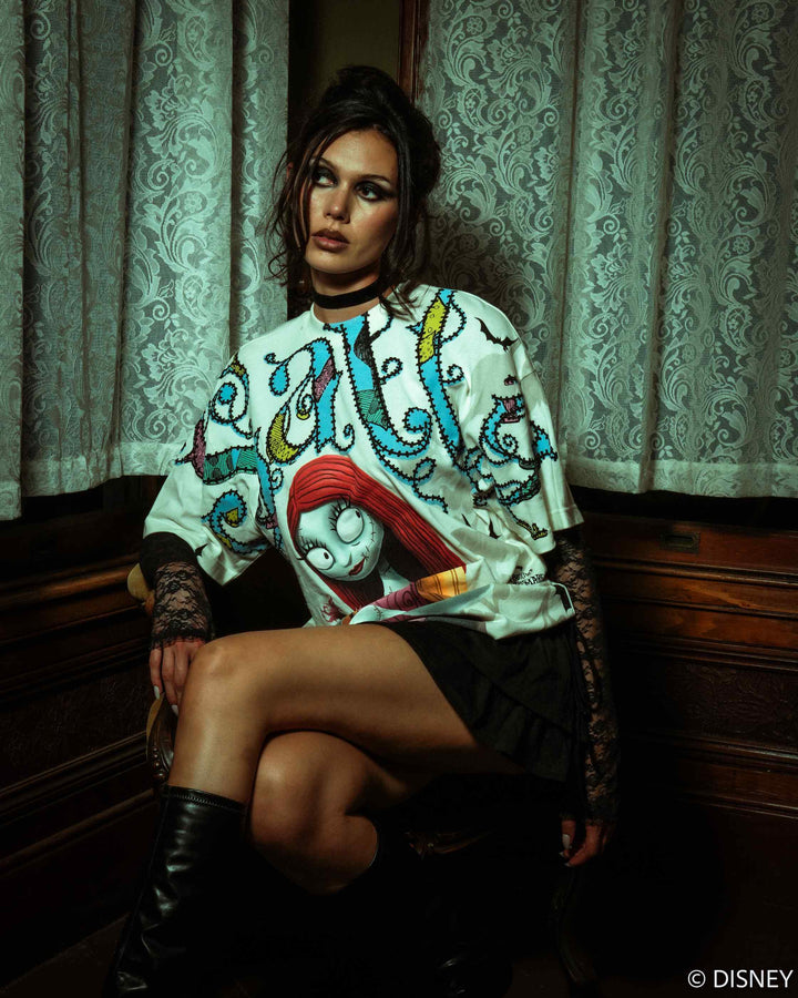Chaos Stitch By Stitch American Classic Oversized Tee in Butter