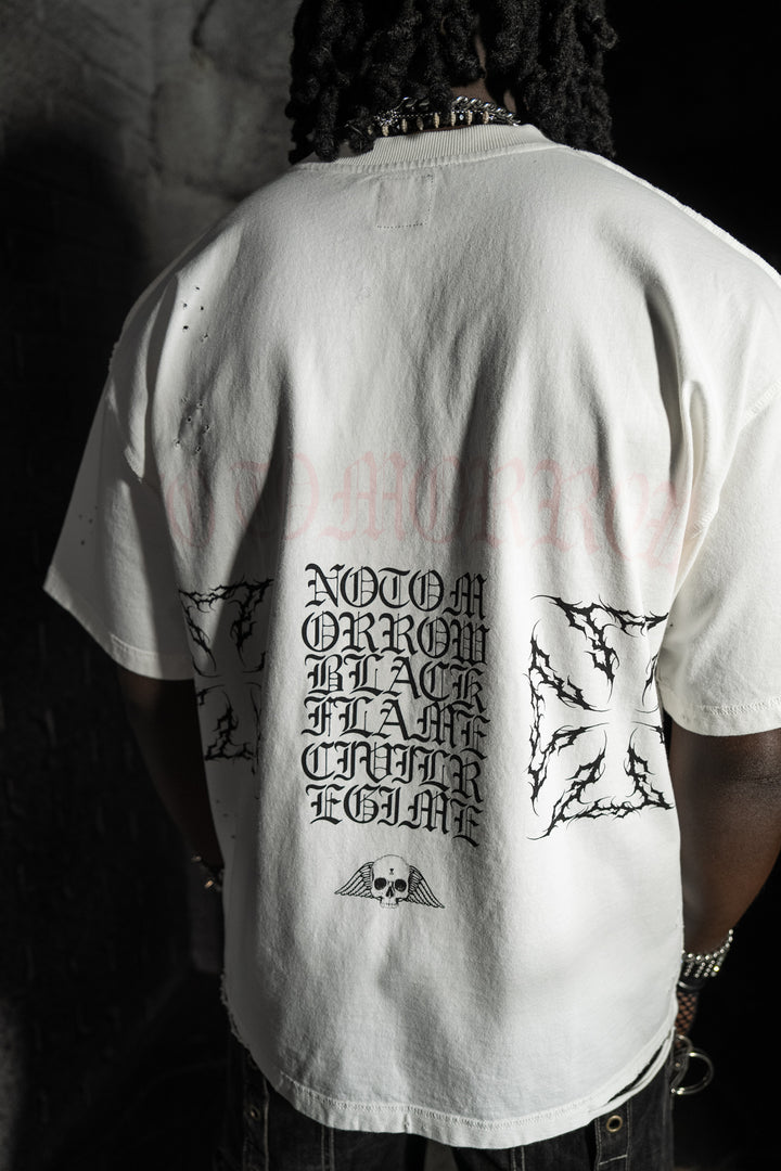 Crawling Out FMR Tee in Bleached Ivory