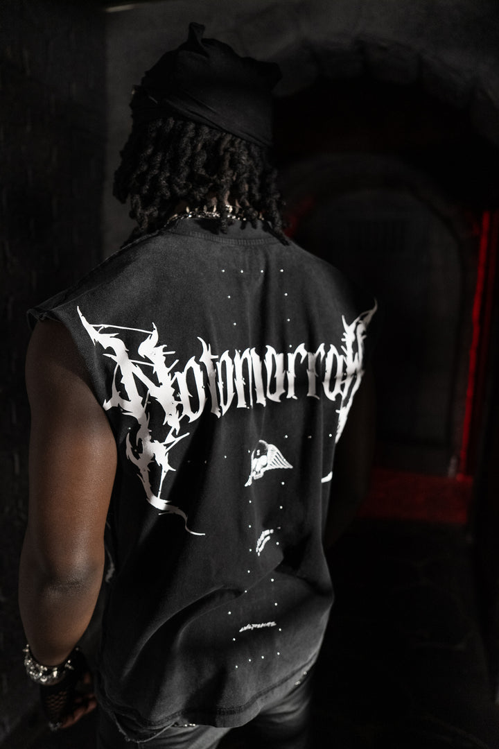 Enter The Black Flame FMR Muscle Tee in Vintage Black