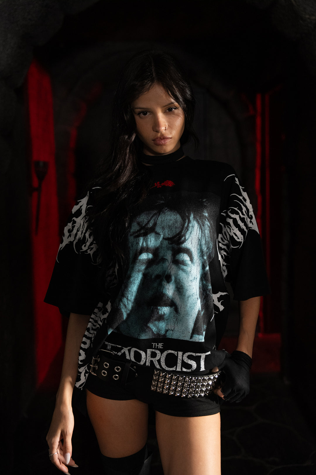 Exorcist American Classic Oversized Tee in Black