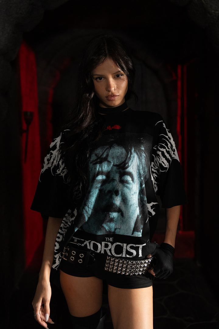 Exorcist American Classic Oversized Tee in Black