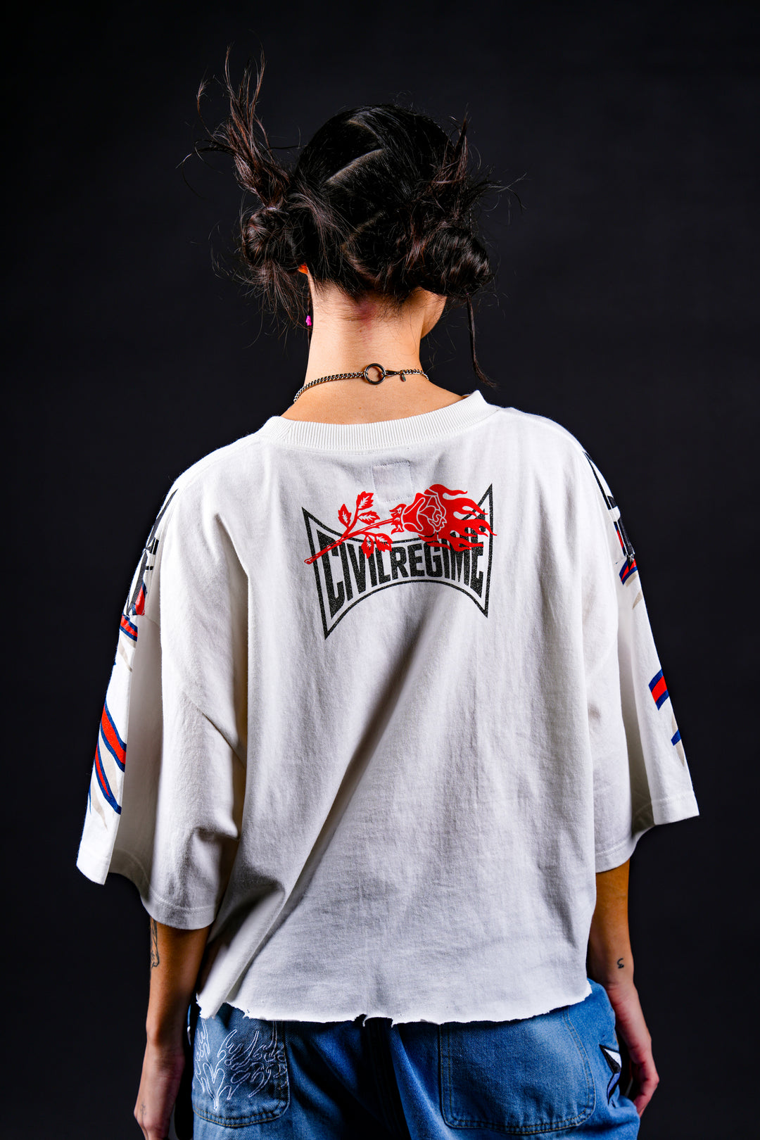Civ The Cat 199X Oversized Tee in Butter