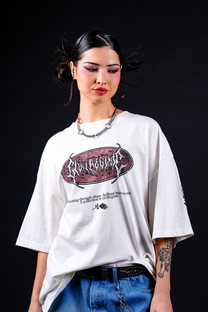 Hellbent 199X Oversized Tee in Butter
