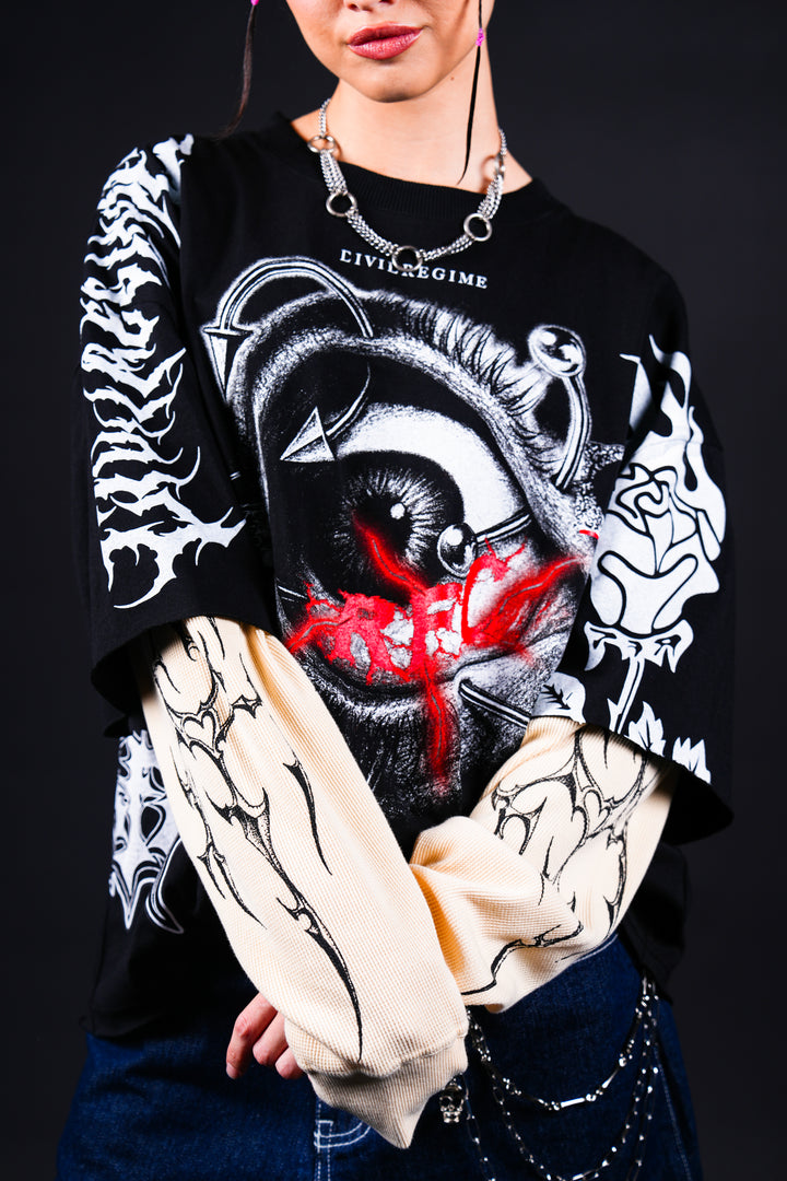 Eyesore 199X Twofer in Black/Butter