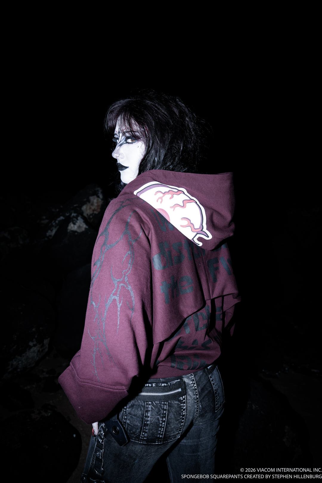 Lost In The Tides Destroy Hoodie in Oxblood