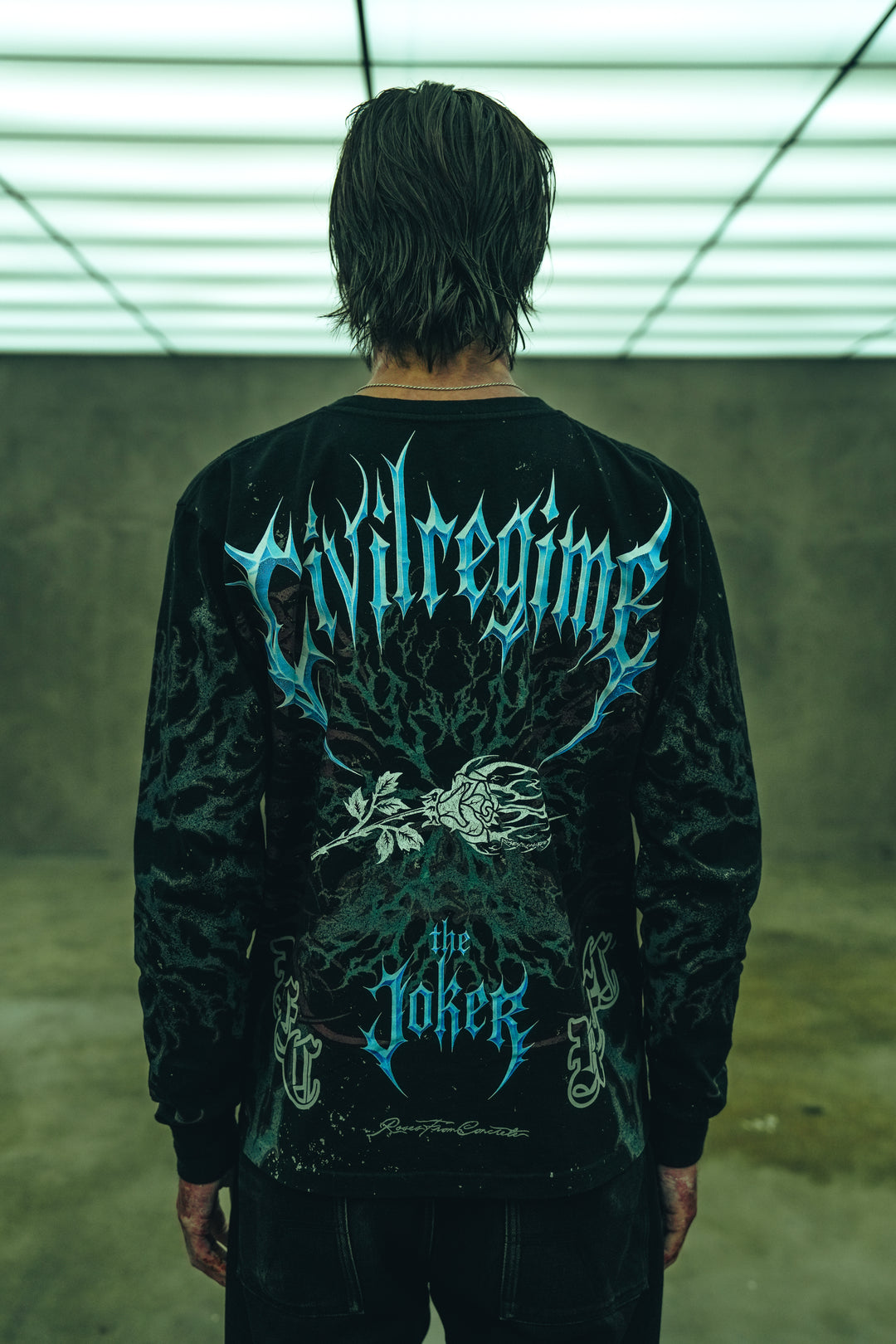 Smile And Sin Midnight L/S Tee in Black