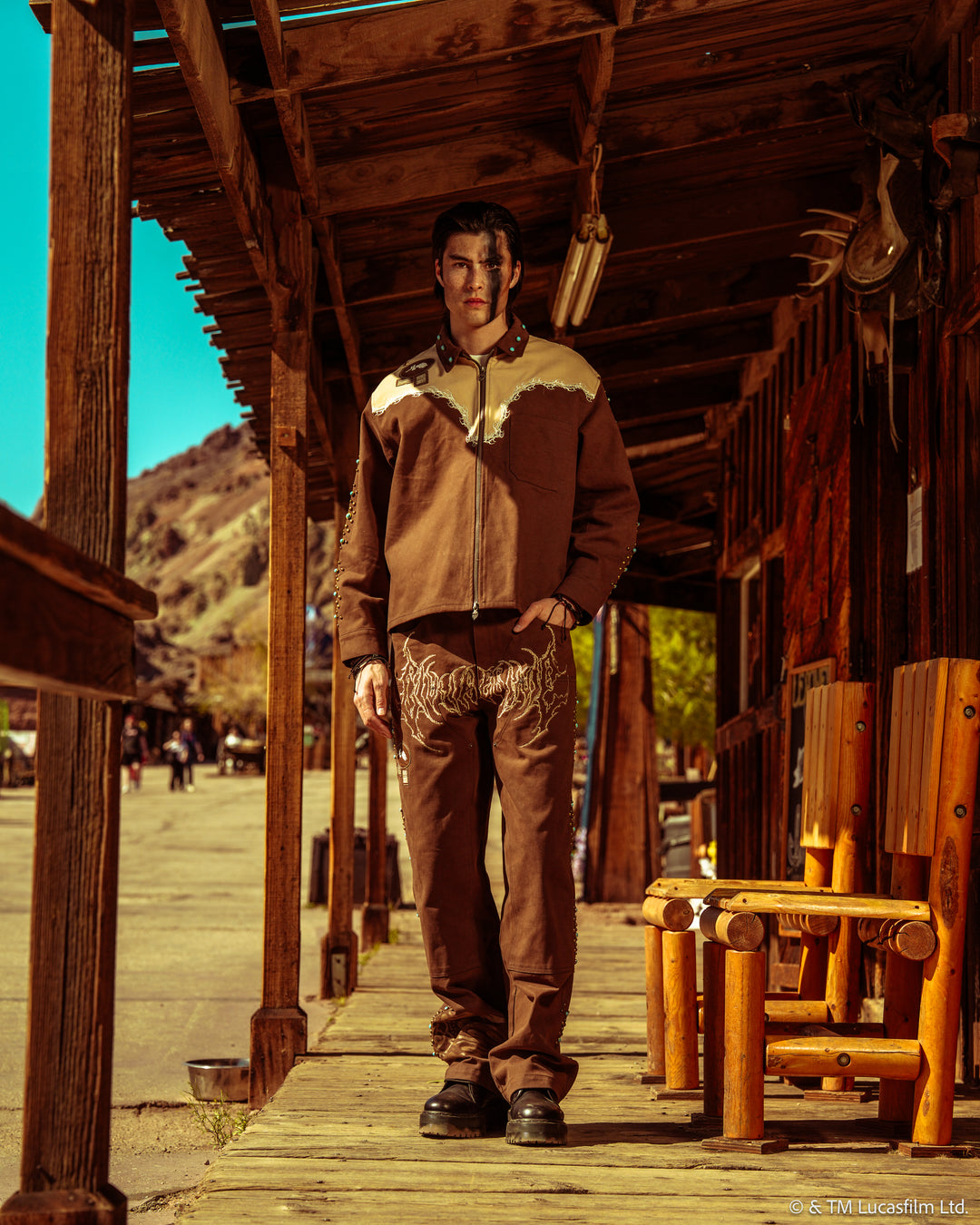 High Bounty Vince L/S Shirt in Sand/Fudge