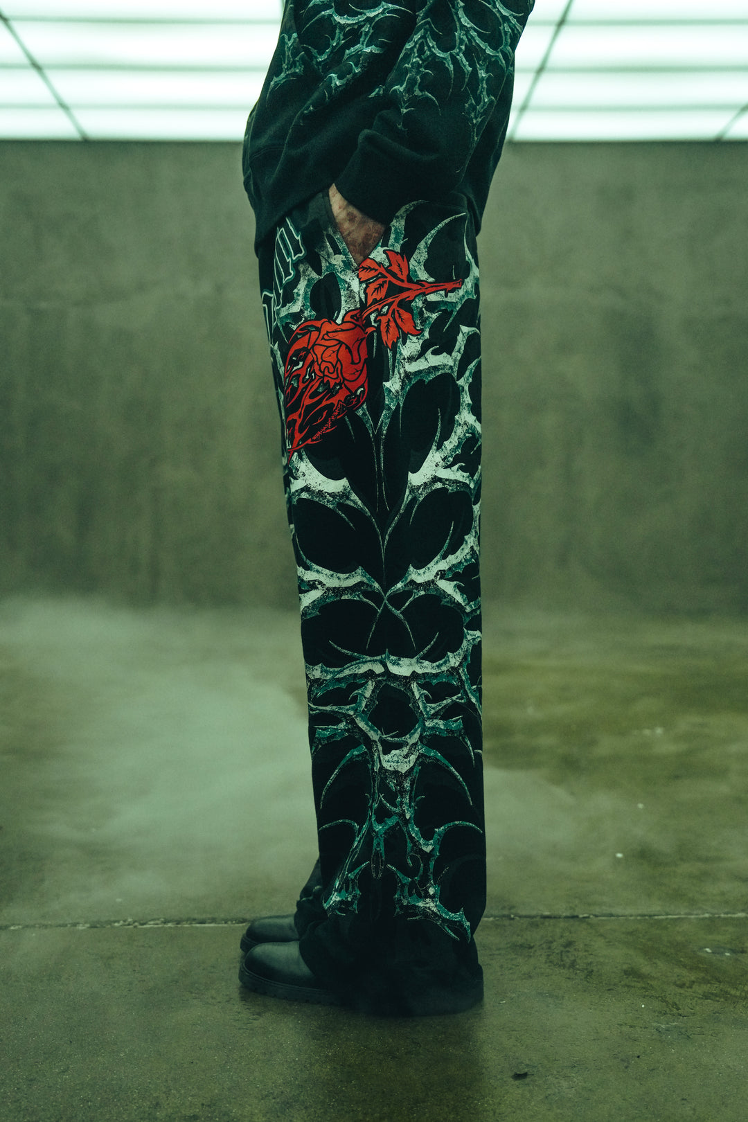 Dead In The Night Wraith Baggy Pants in Black