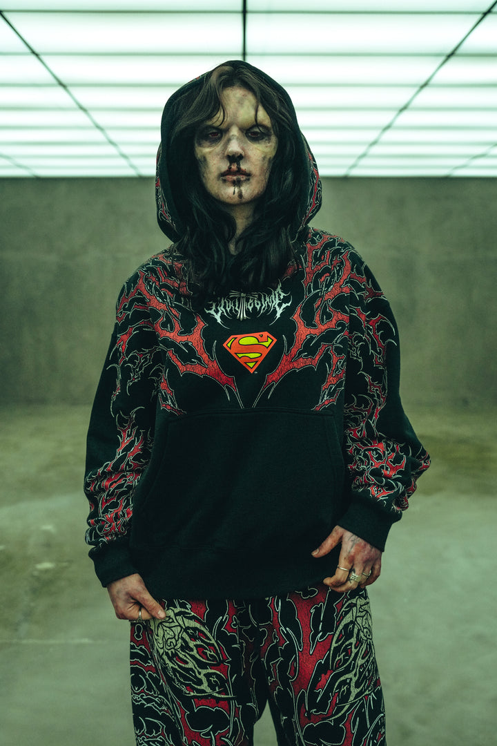 Red Death Forever Hoodie in Black