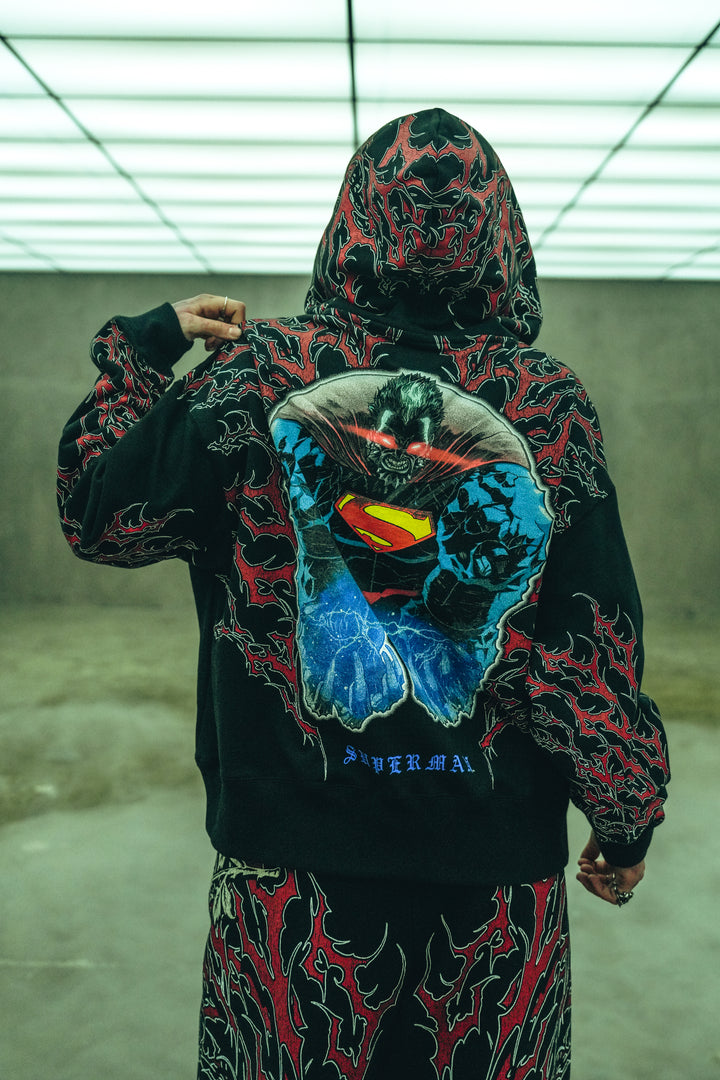 Red Death Forever Hoodie in Black