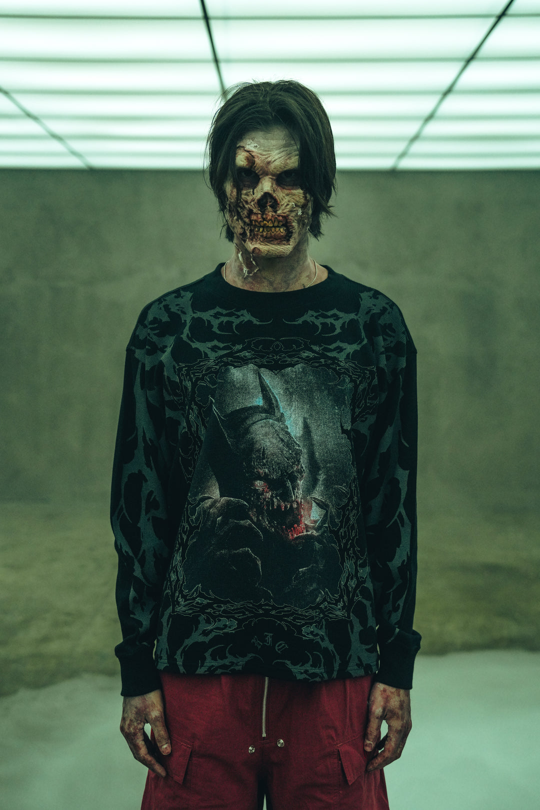 Cursed Night Obsidian Waffle Thermal in Black