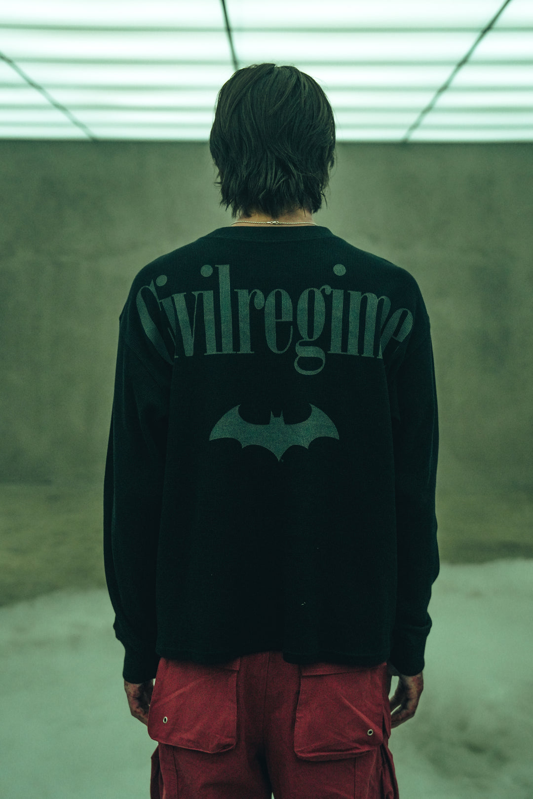 Cursed Night Obsidian Waffle Thermal in Black