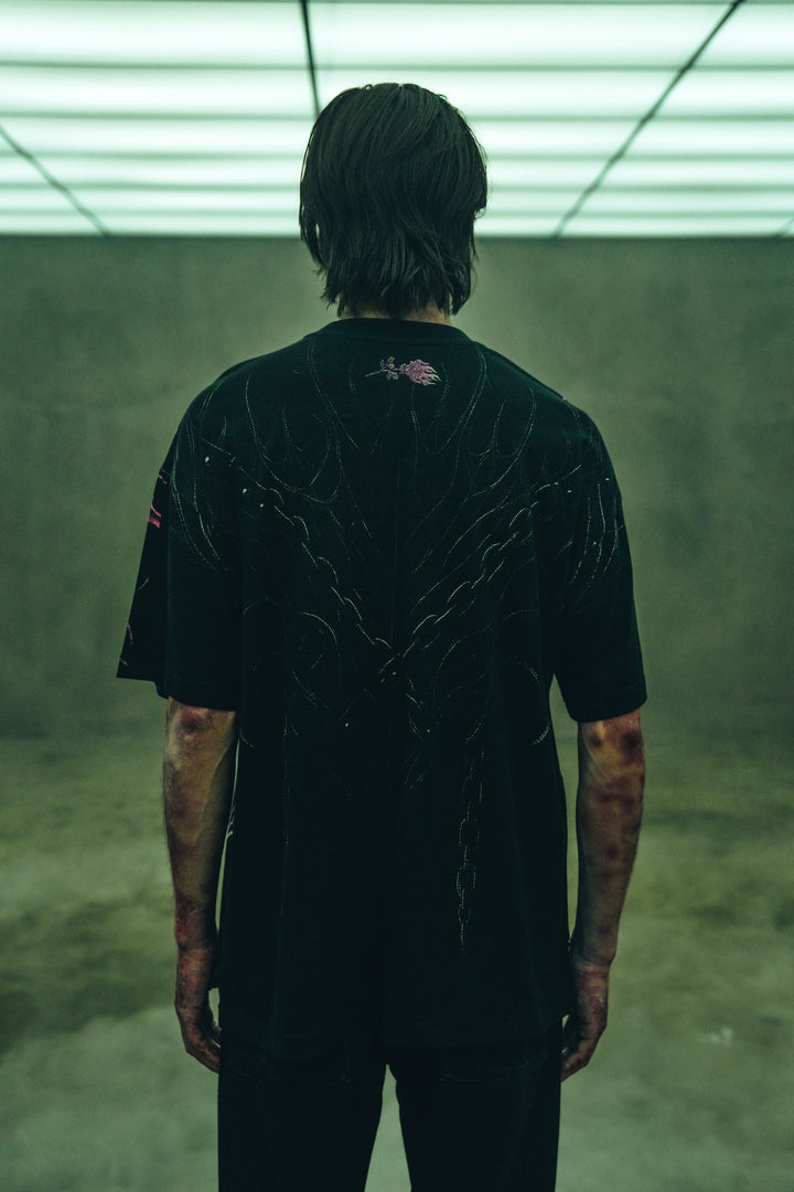 Void Smile American Classic Oversized Tee in Black